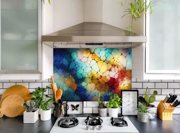 Vibrant Abstract Mosaic Artwork With Colorful Fragmented Shapes - Image 5