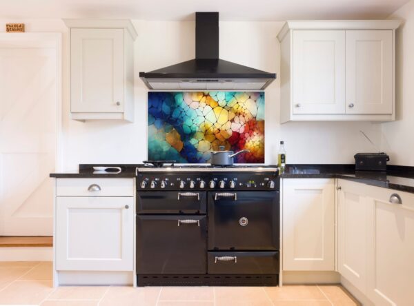 Vibrant Abstract Mosaic Artwork With Colorful Fragmented Shapes - Image 4