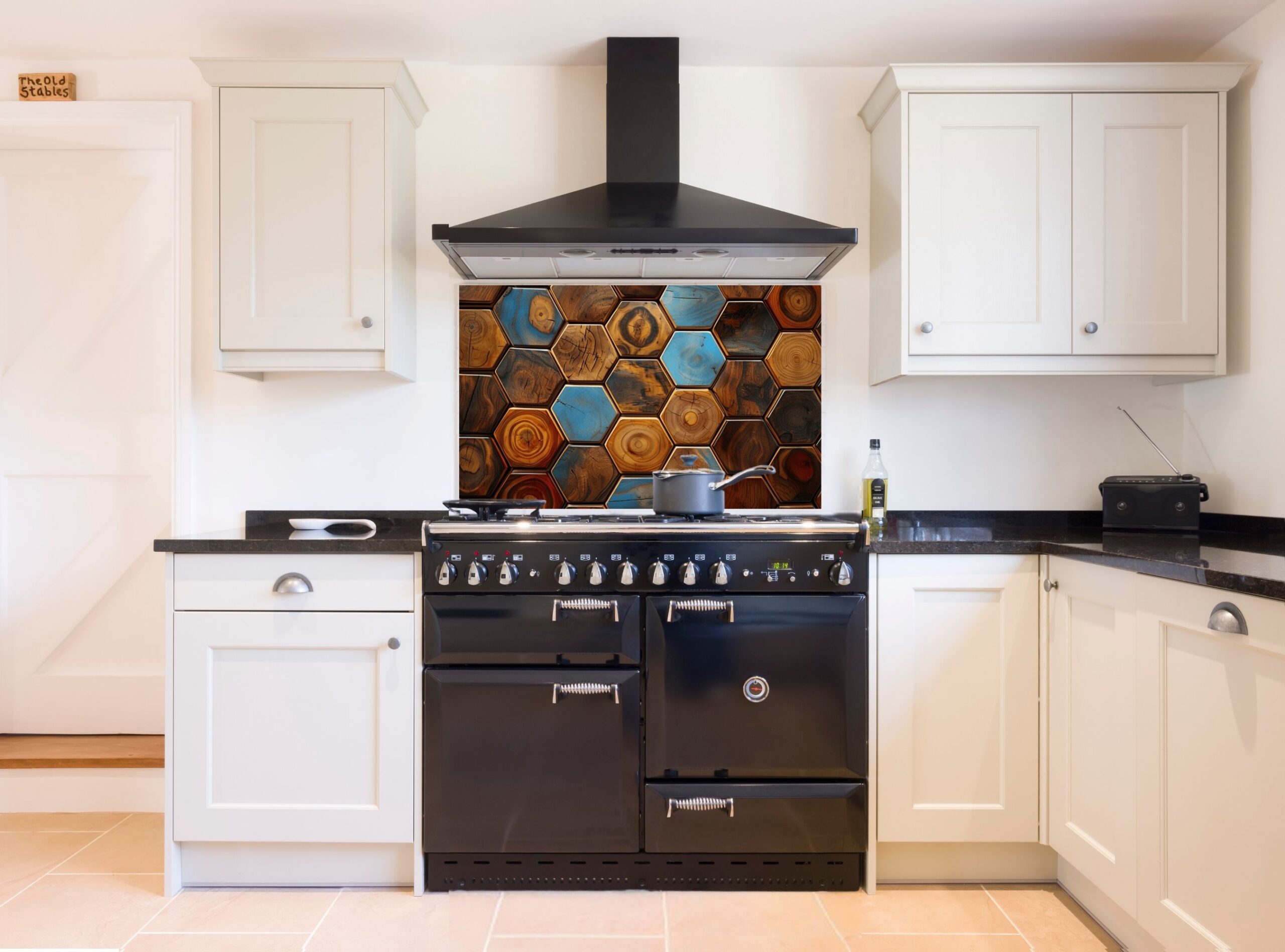 Hexagonal Tile Pattern Showcasing Diverse Wood Grain Textures - Image 4