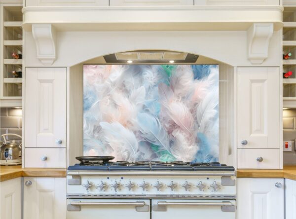 Delicate Pastel Feathers Forming A Dreamy Ethereal Pattern