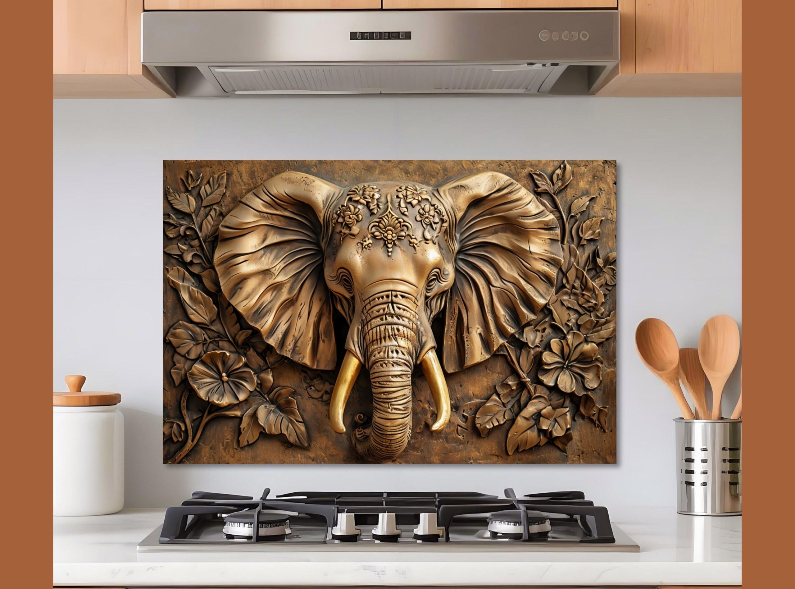Intricate Relief Sculpture Of An Elephant_s Head Displaying Fine Details - Image 10