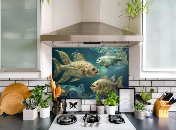 Intricate Fish Swimming In A Surrealistic Underwater Scene - Image 9