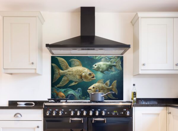 Intricate Fish Swimming In A Surrealistic Underwater Scene - Image 8
