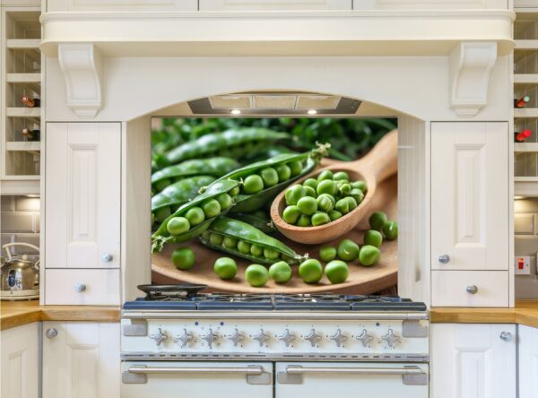 Fresh Green Peas In Pods On Wooden Plate With Scoop - Image 7