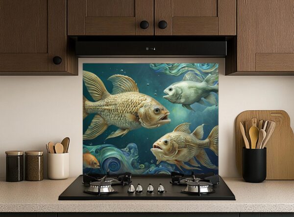 Intricate Fish Swimming In A Surrealistic Underwater Scene - Image 5