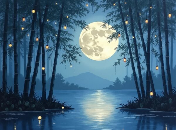 Monochromatic Moonlight Grove - Image 11