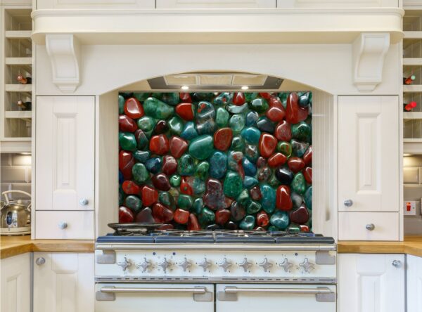 Close-Up Of Polished Multicolored Stones With Glossy Finish - Image 7